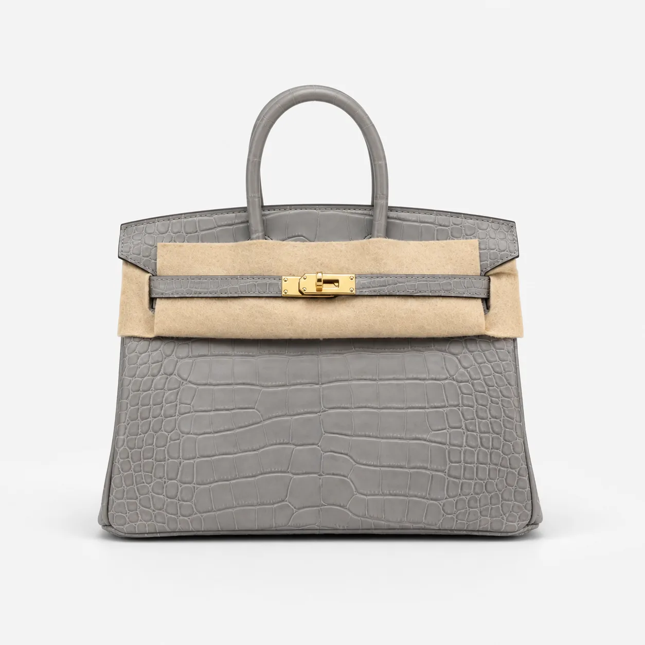 Hermes Birkin 25 Sellier Cement Bag