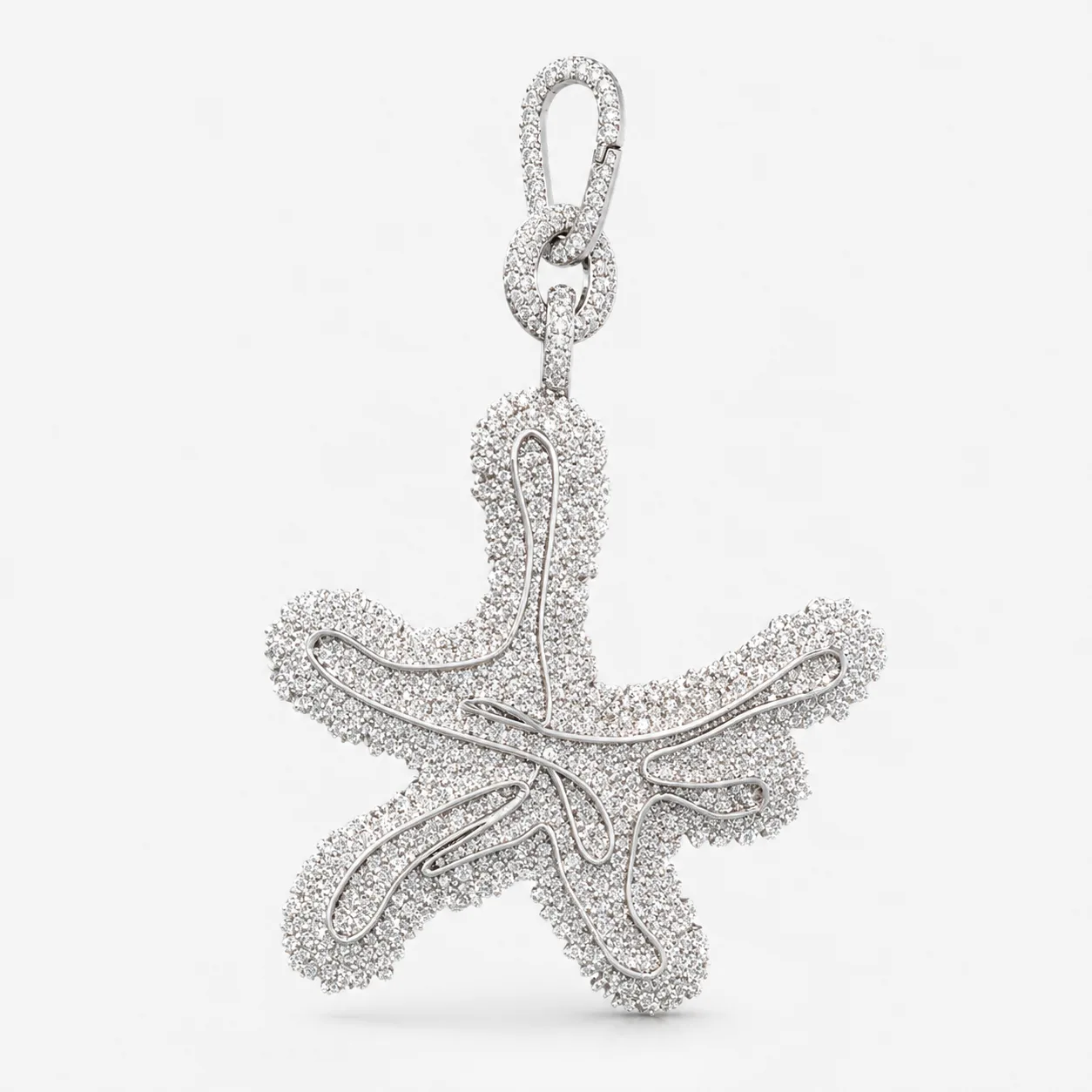 Custom Spider Diamond Keychain